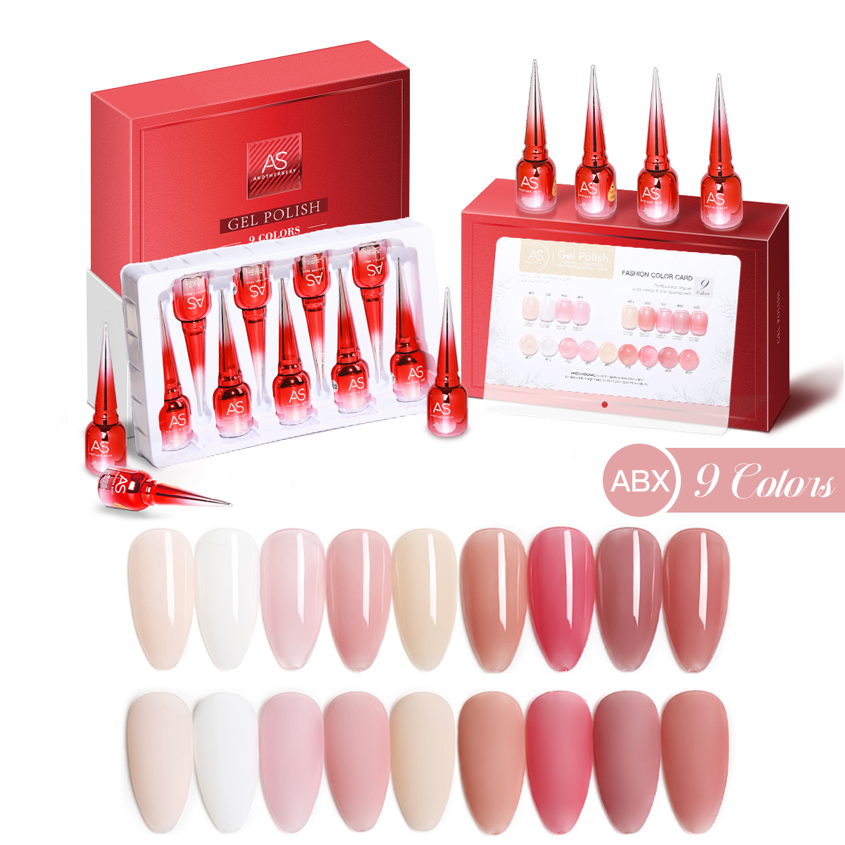 Semi-Permanent Gel Nail Polish Set 15ml 2