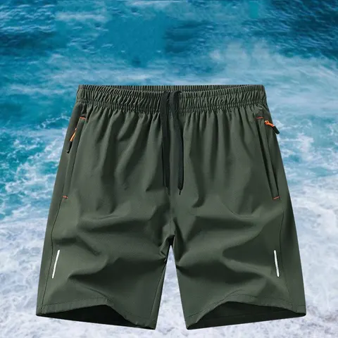 European Size Summer Ice Silk Quick-drying Fifth Pants