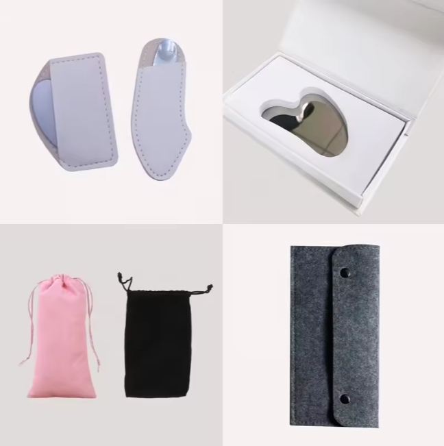 Stainless Steel Gua Sha Facial Massage Set 2