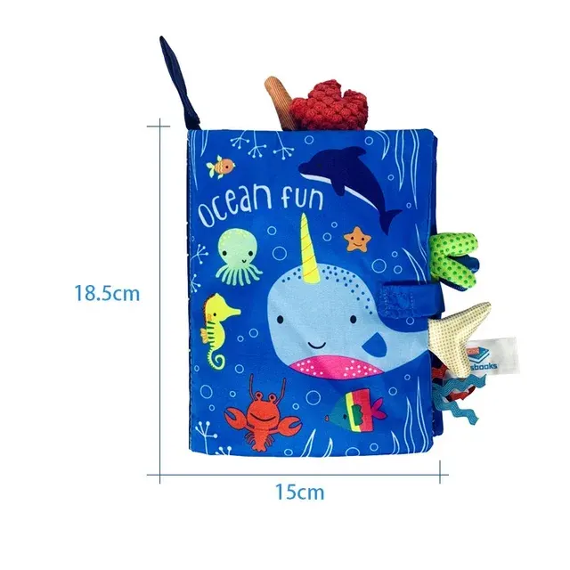 Parent-Child Cloth Book with Rattle 3