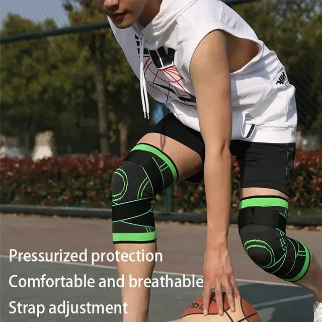 Adjustable Knee Compression Sleeve with Straps 4