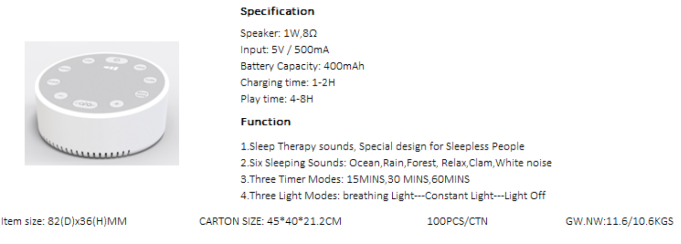 Baby White Noise Sleep Speaker 4