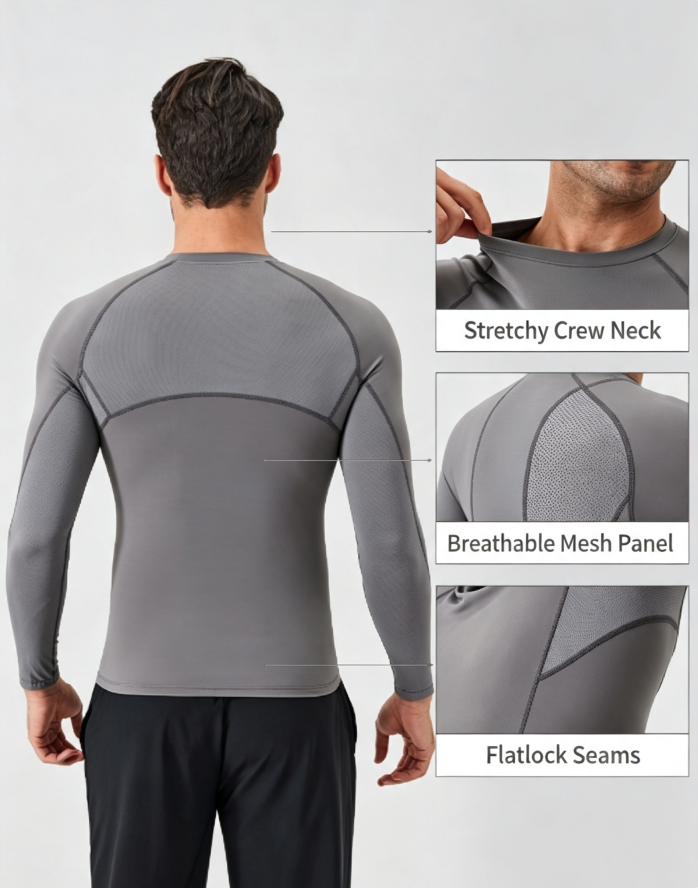 Men's Long Sleeve Compression Base Layer 2