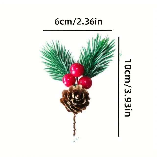Artificial Berry Pine Branches 2