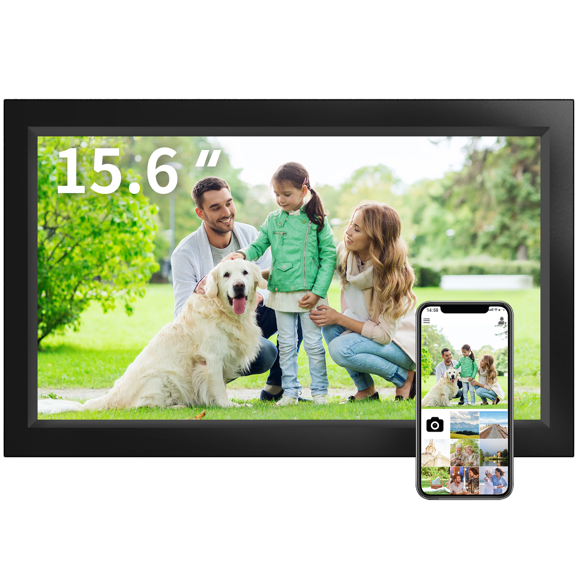 15.6 Inch Acrylic Digital Photo Frame With Touch