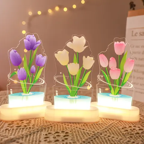 UV Color Printing Tulip Light Decorative Ornaments Small