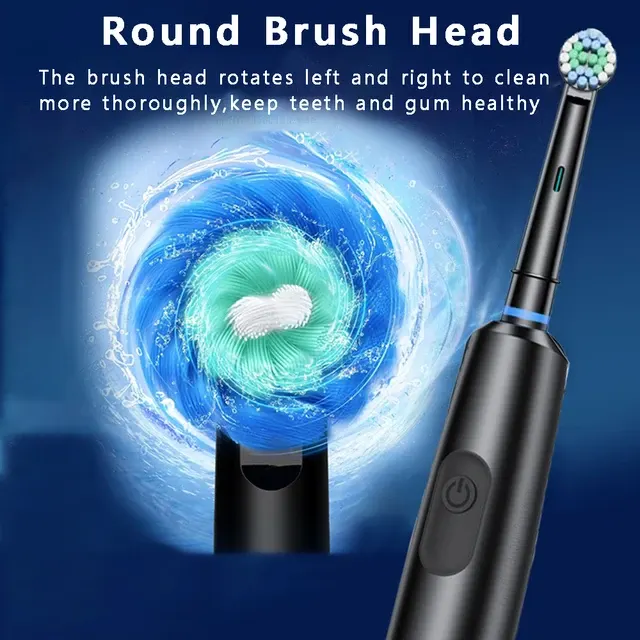 Rechargeable Rotating Electric Toothbrush, 8 Heads 2