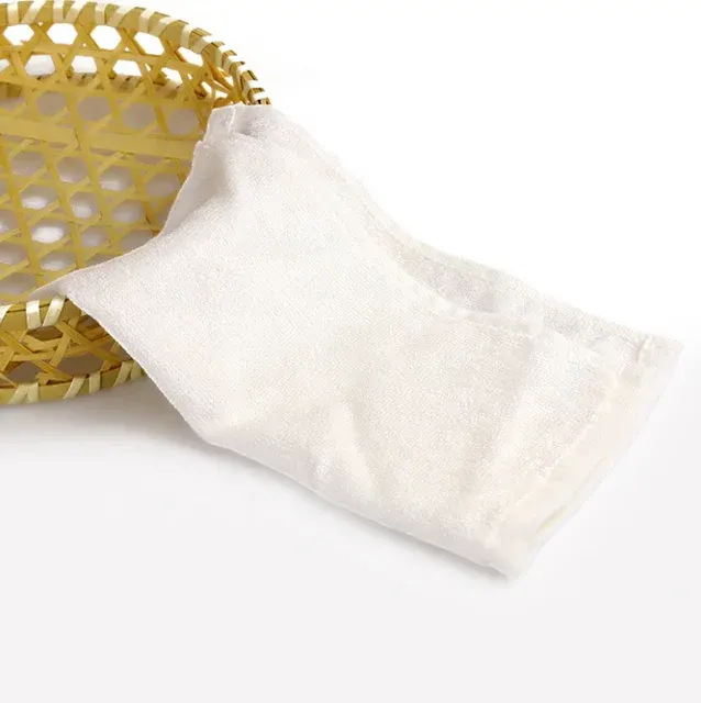 6-Pack White Bamboo Baby Washcloths 4