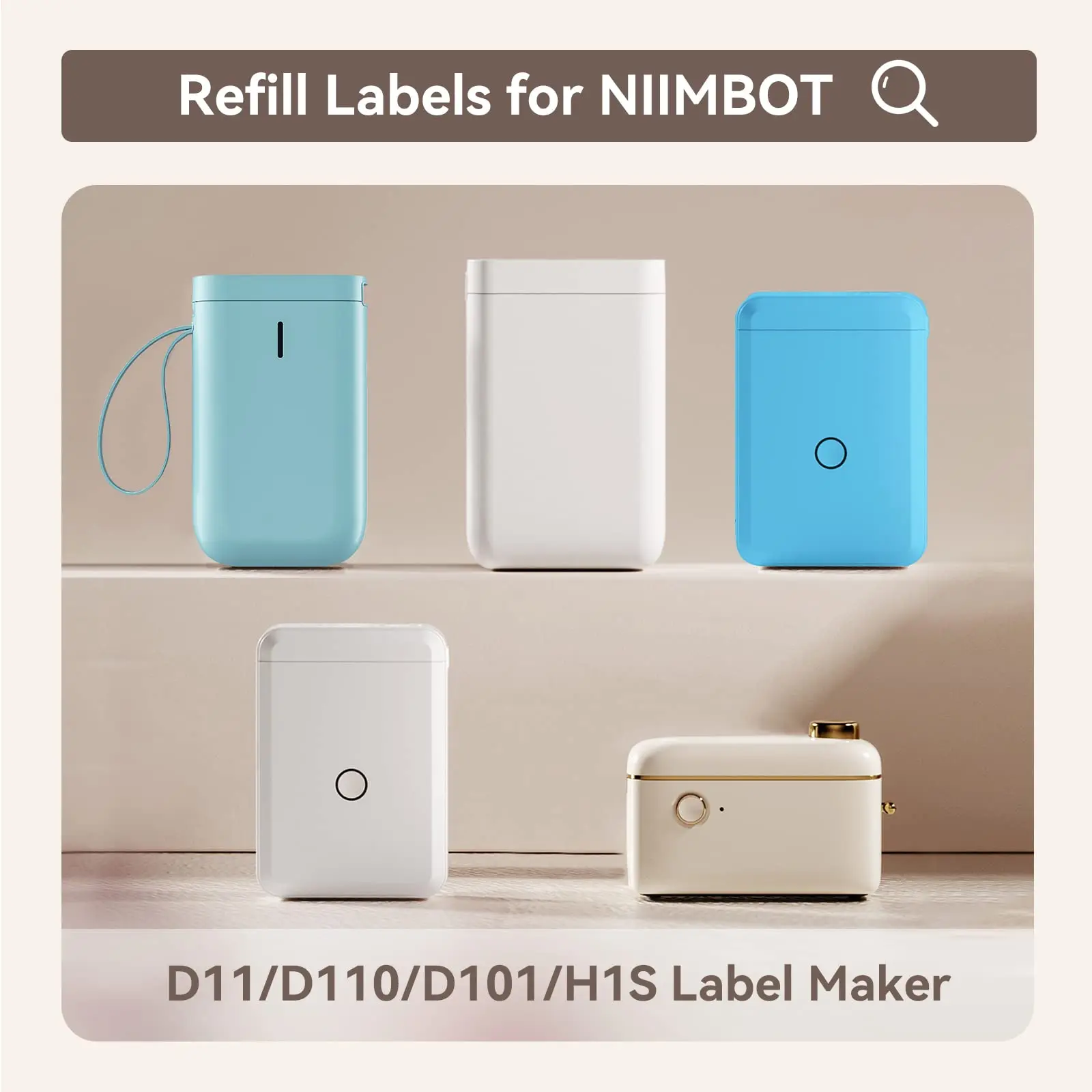 NiiMBOT D101 D11 D110 Etiketten Thermoaufkleber Weißes Klebepapier 2