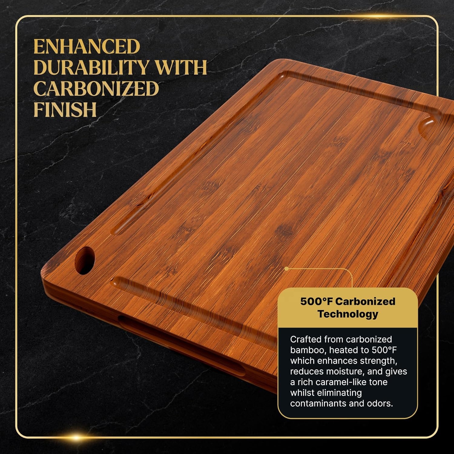 Carbonized Bamboo Board Set for Restaurants 2