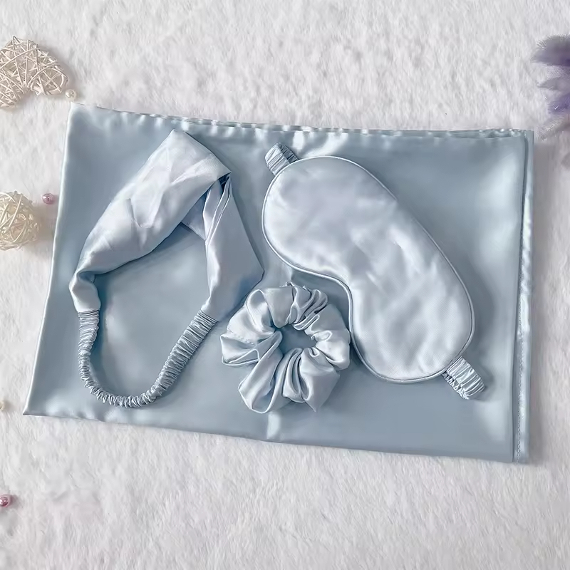 Satin Sleep Eye Mask Set with Hairband 2