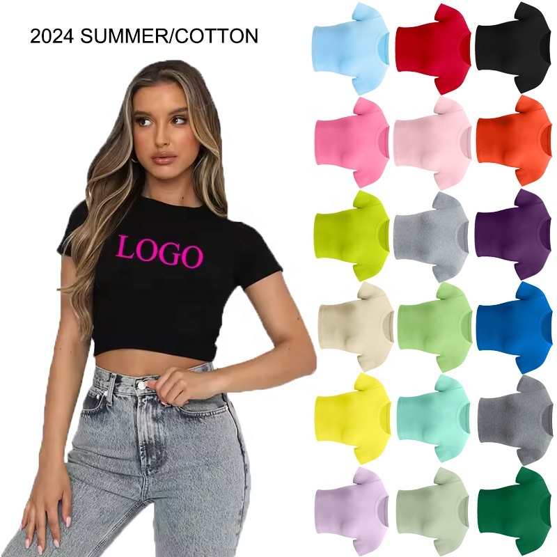 Tight Fit Short Sleeve Cotton Tee