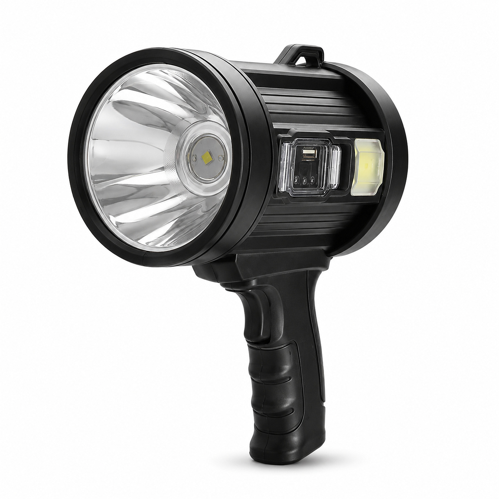 Solar Powered Rechargeable Magnetic Battery Display LED Flashlight 4