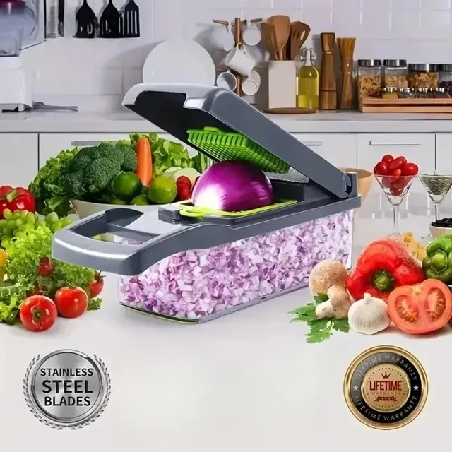 14-in-1 Multifunctional Vegetable Chopper with Handle 2
