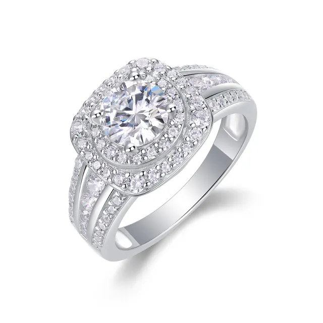 Moissanite Ring Set 2
