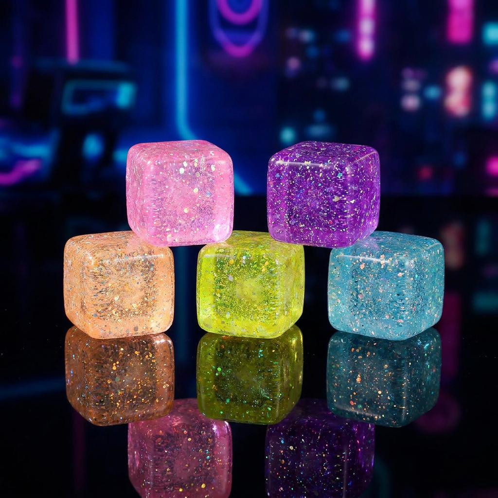 Glitter Sensory TPR Squeeze Ball