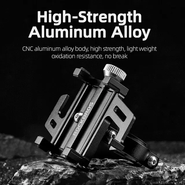 Adjustable Aluminum Bike Phone Holder 360° 4