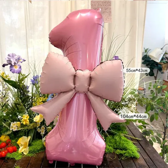 40-Inch Pink Foil Number Balloons 0-9 2