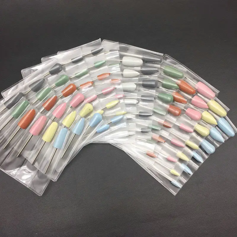 6-Piece Flexible Silicone Rubber Nail Drill Bits 2