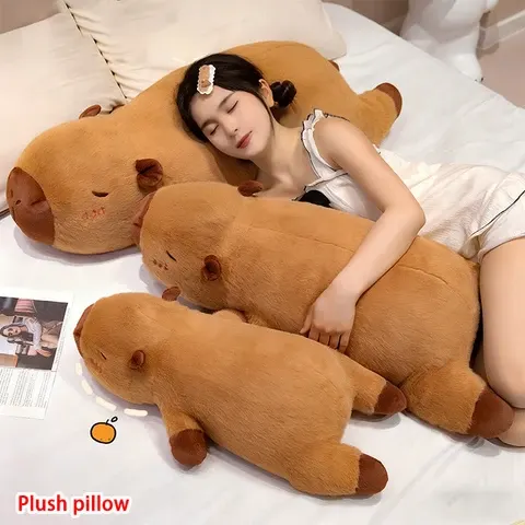 Kawaii Capybara Plush Sleeping Pillow