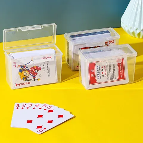 Clear Plastic Card Organizer Box for Trading Cards