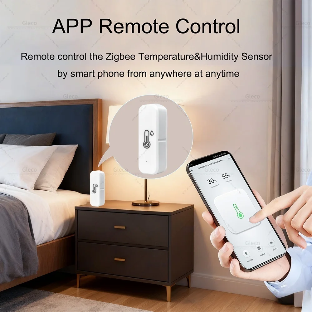 Mini Zigbee Indoor Temperature Humidity Sensor 4