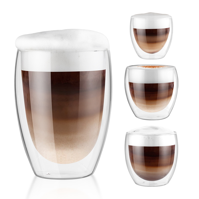 Heat-Resistant Double Wall Cappuccino Glass