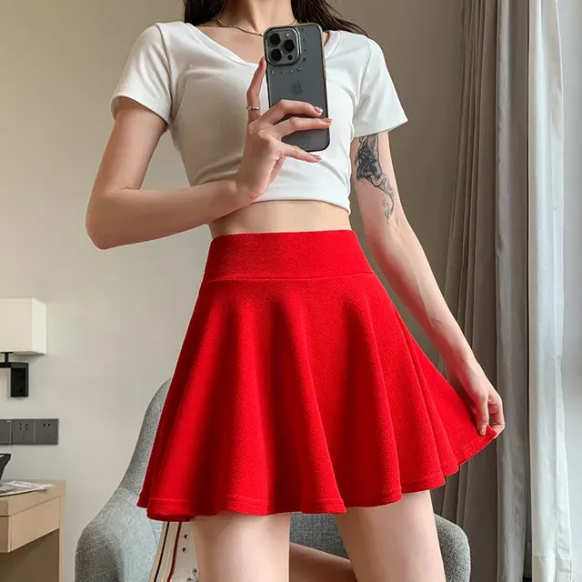 Pleated Mini Skirt 2