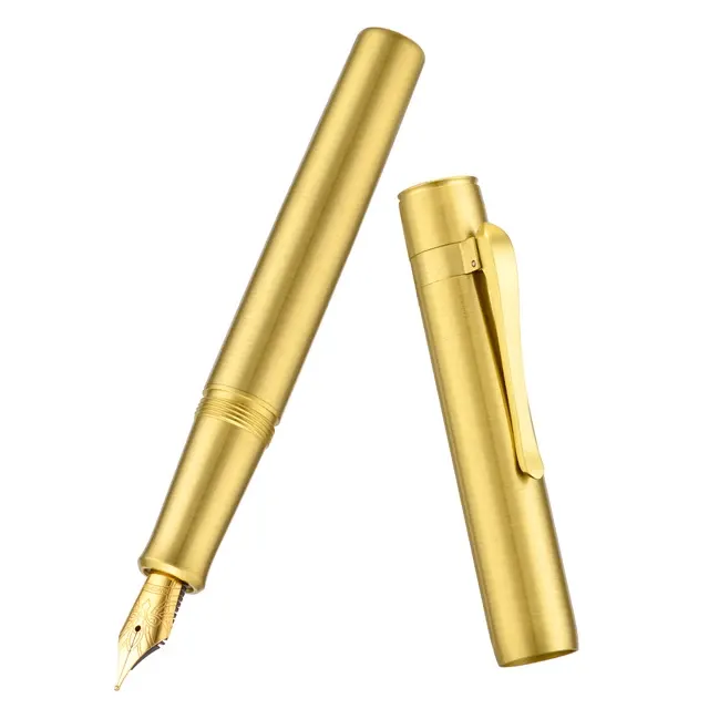 Brass Fountain Pen with Converter 4
