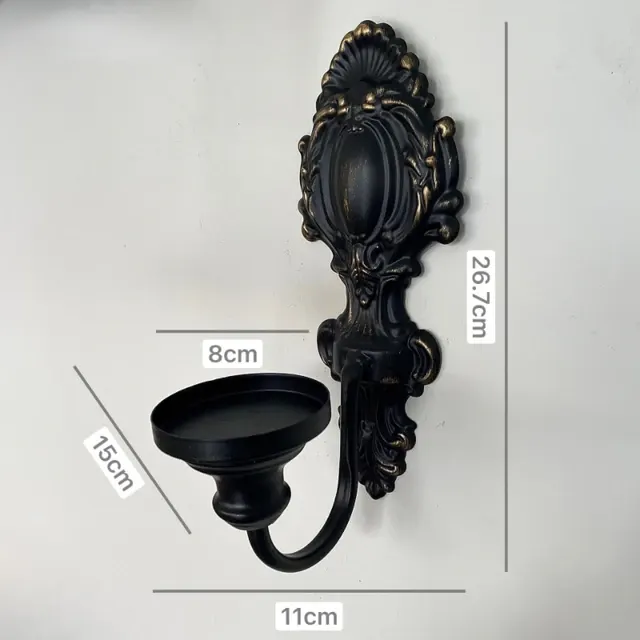 Cast Iron Wall Candle Holder 3
