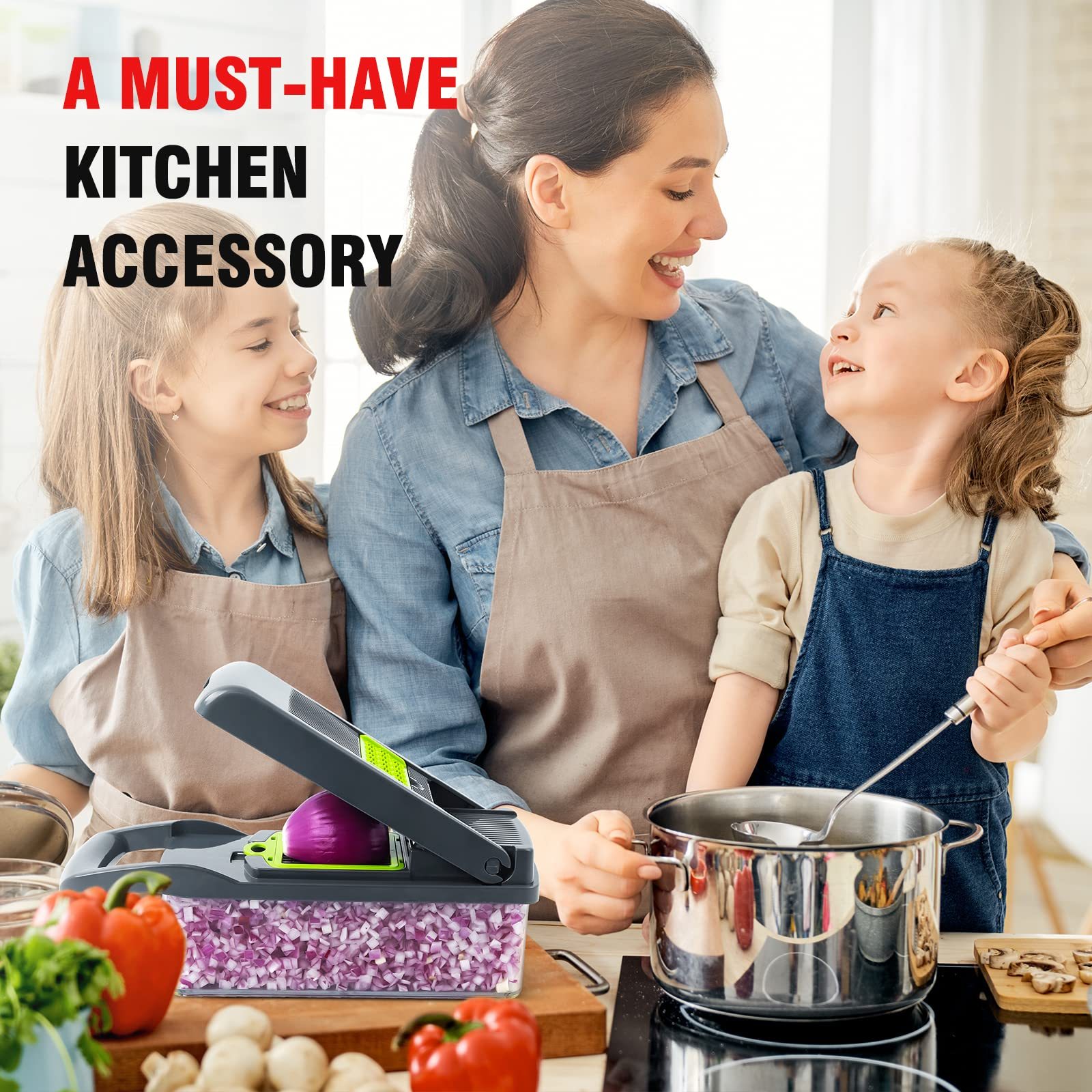 Manual Hand Kitchen Vegetable Chopper 12 in 1 2