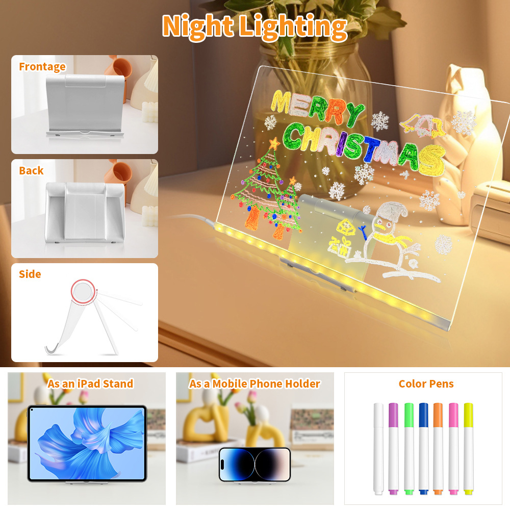 Erasable LED Acrylic Drawing Board