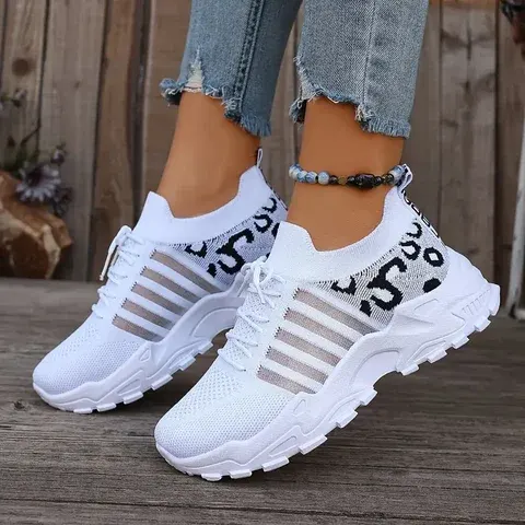 Women's Leopard Print Sneakers