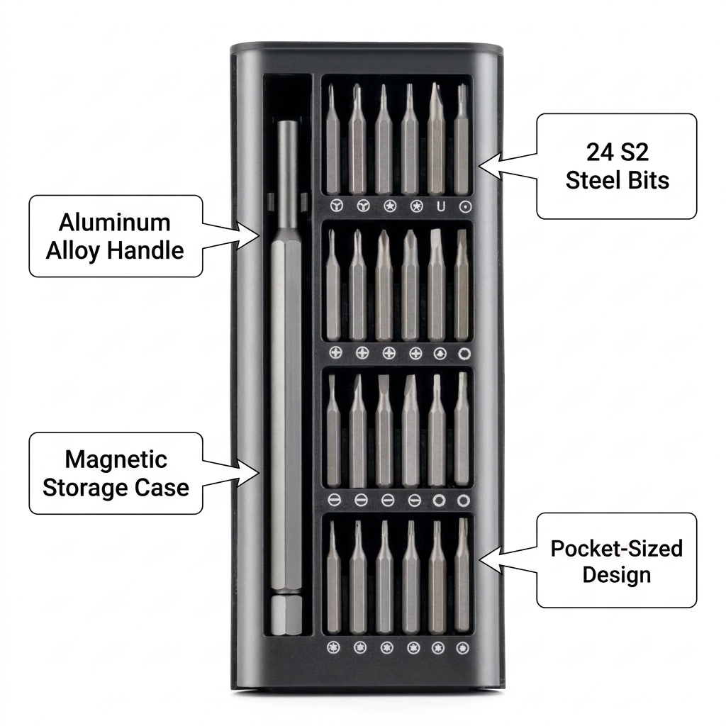 25-Piece Ratcheting Screwdriver Set 2