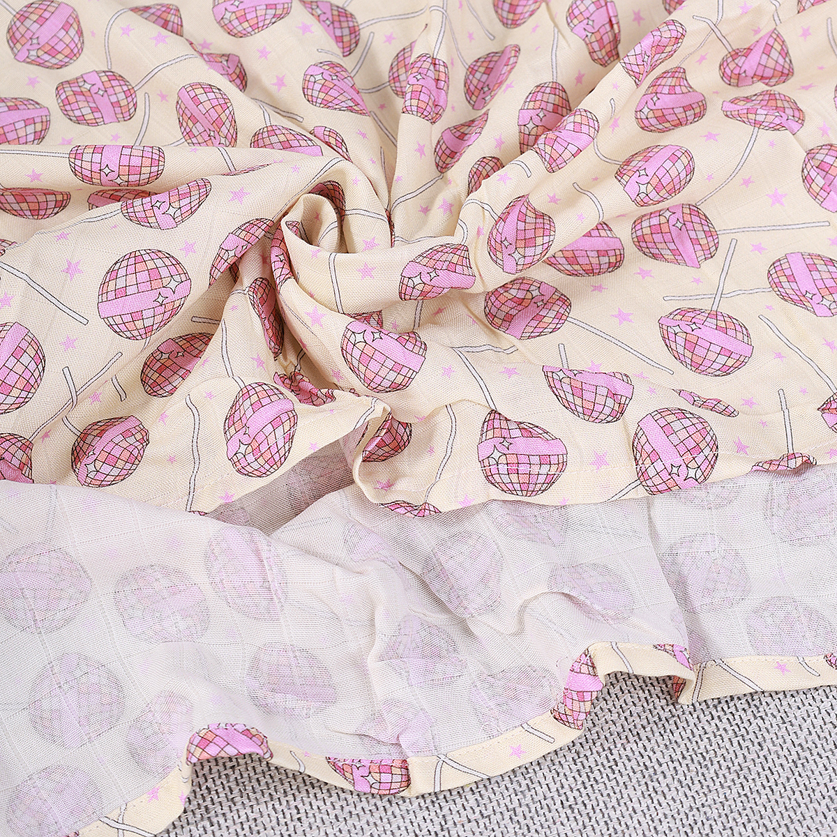 Print Organic Bamboo Cotton Double Gauze Newborn Baby 3