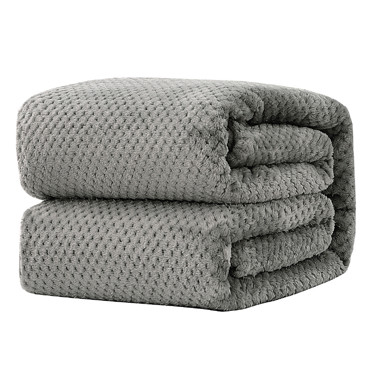Multicolor Waffle Flannel Blanket 3