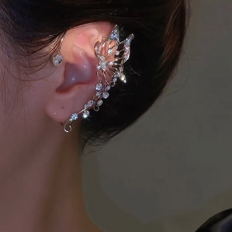 Crystal Butterfly Non-Piercing Ear Cuff 4