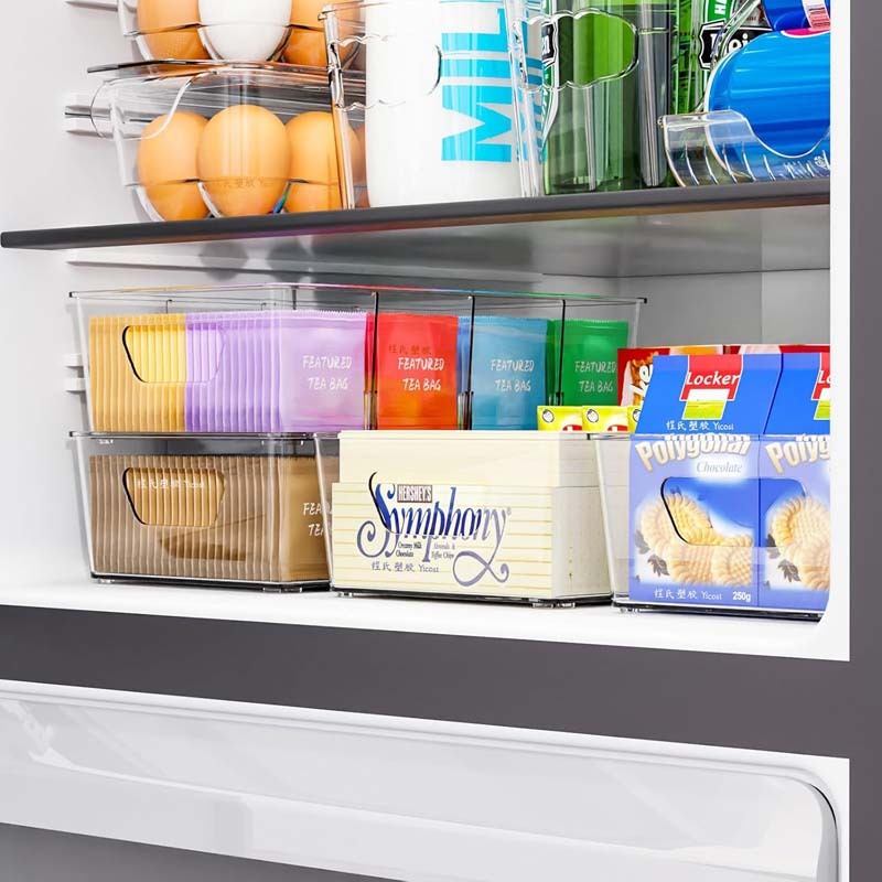 Stapelbarer Kühlschrank-Organizer mit Griffen 2