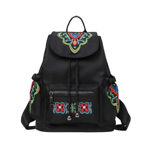 Ethnic Style Embroidered Ladies Backpack
