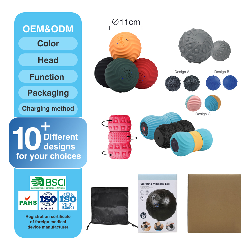 Collapsible Vibrating Yoga Foam Roller 4