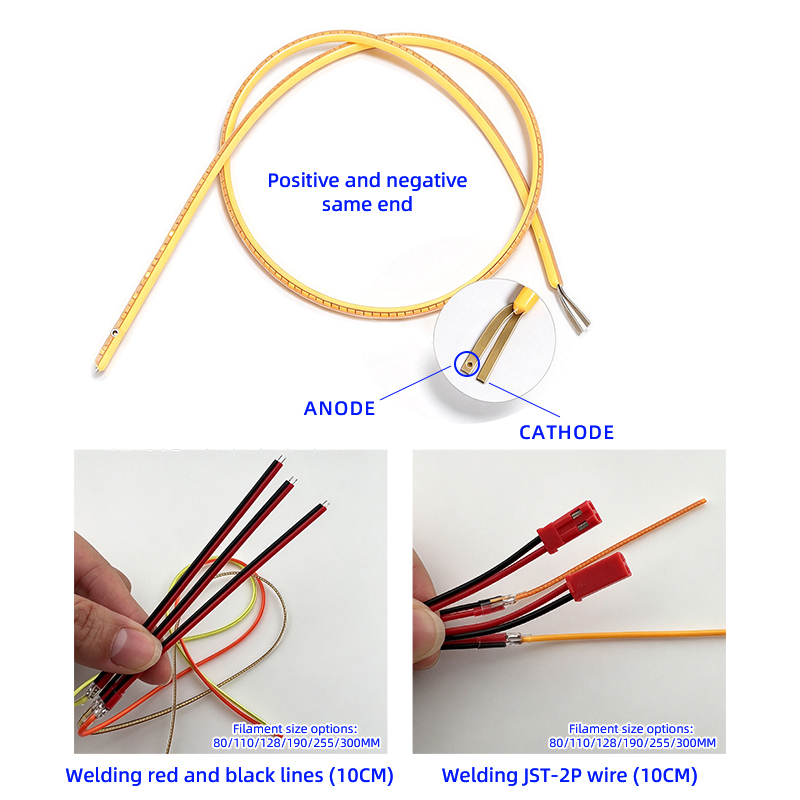 Flexibler COB-LED-Filament-Streifen 1,6 mm 3