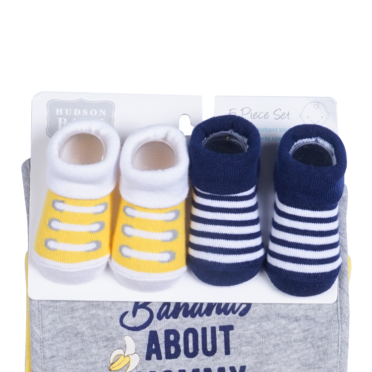 5er-Set Baby-Lätzchen-Socken aus Baumwolle
