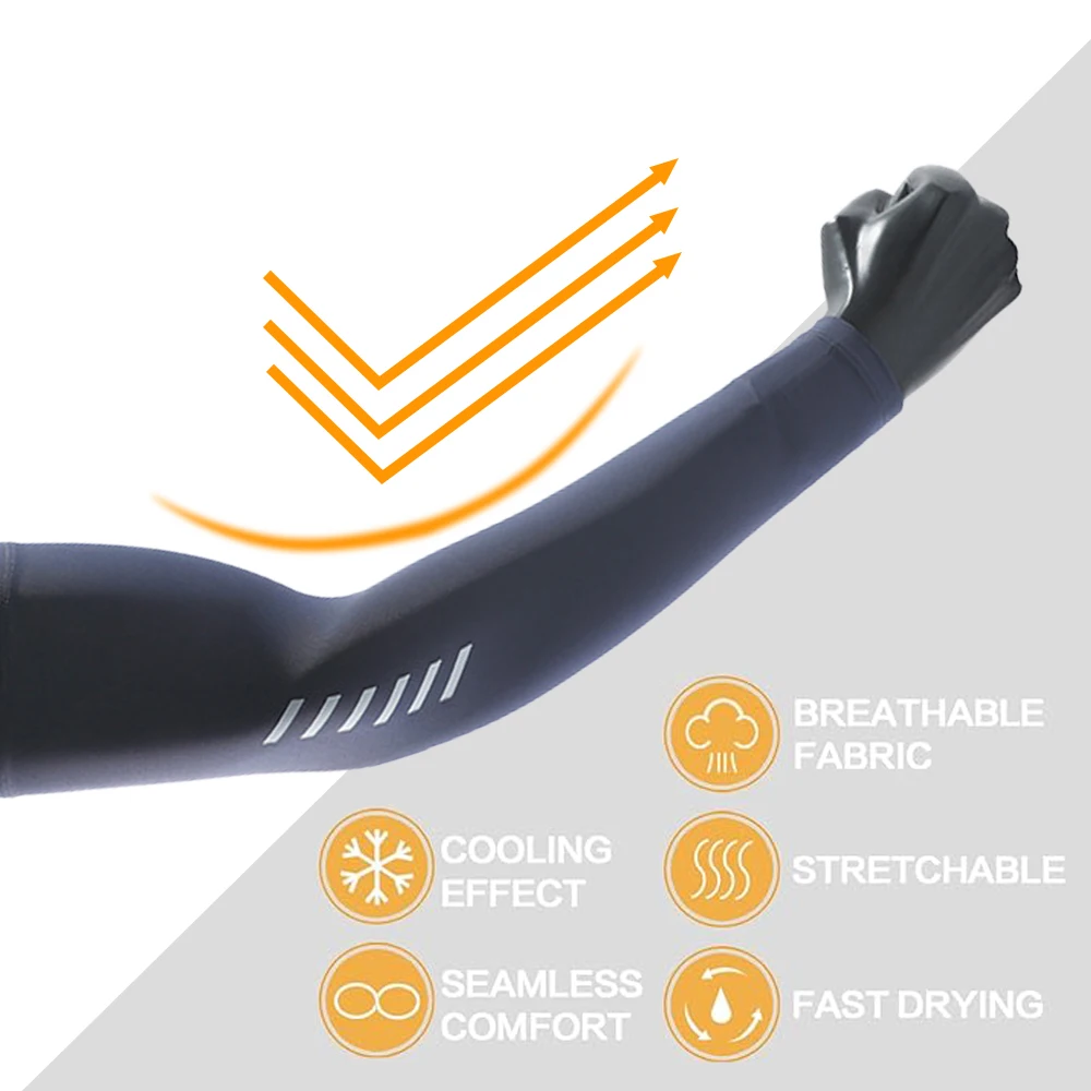 Sonnenschutz-Armmanschetten für Herren Eisseidenhandschuhe den Sommer Dünnes Design 3