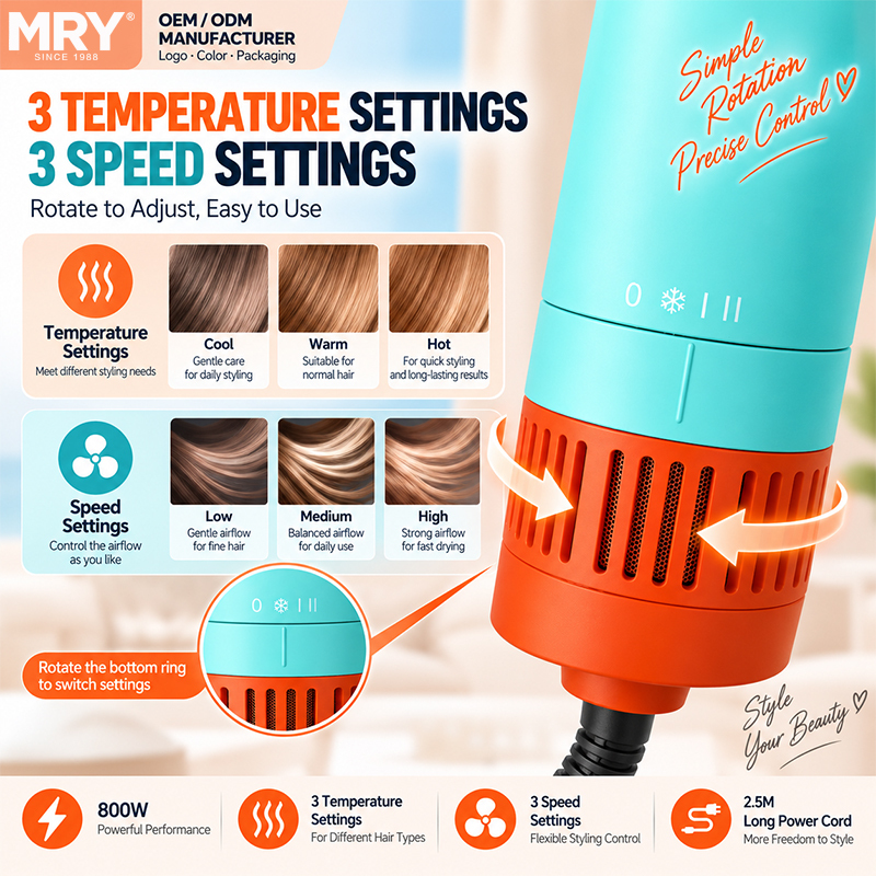 MRY 5 in 1 Air Styler Hair Dryer 3