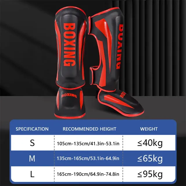 Professional Free Fighting Instep Leg Guards 3