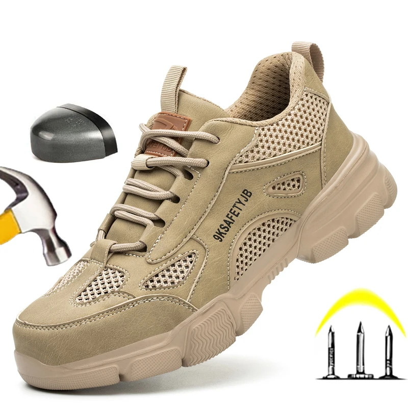 Neue Unisex Sicherheitsschuhe Männer Arbeit Turnschuhe Unzerstörbare Sicherheitsstiefel