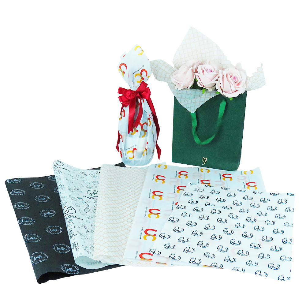 Printing Silk Paper In Pink White Black Packaging 2