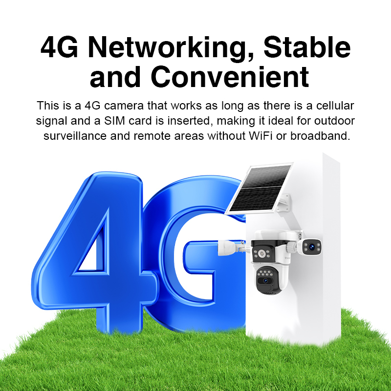 360° Solar Security Camera with 4G Battery 4