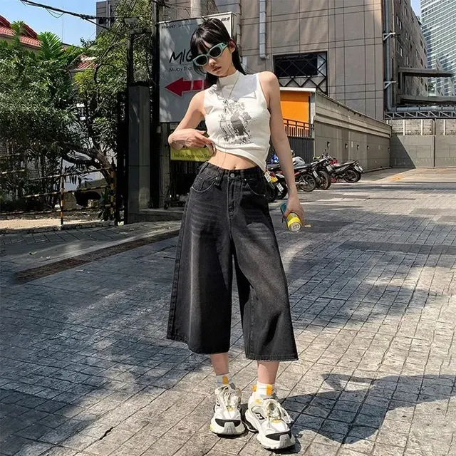 Baggy Denim Shorts 3