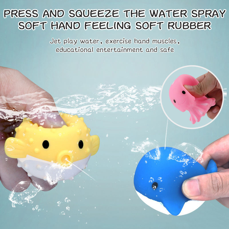 Sea Animal Fishing Bath Toy Set 4